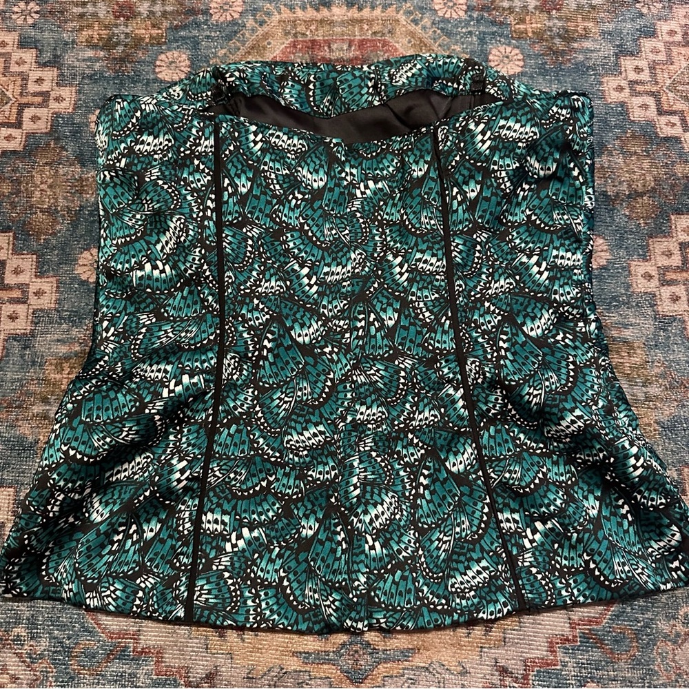 Y2K White House Black Market Butterfly Corset Top Size 00 - Picture 7 of 7